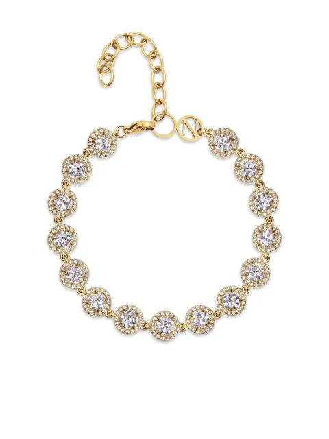 Nialaya Jewelry zirconia-embellishment bracelet Gold WSP020