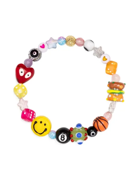 Nialaya Jewelry Happy Life pearl beaded bracelet White MCHCO732