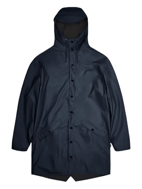 Rains button-fastening hooded coat Blue 12020