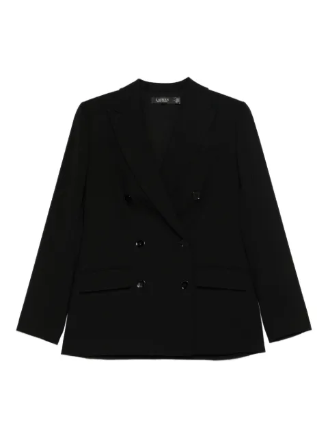 Lauren Ralph Lauren Double-Breasted Wool Jacket Black 200911071002