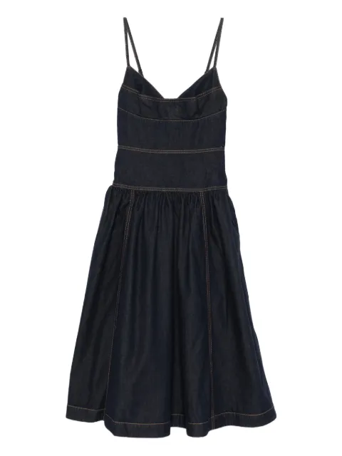 ZIMMERMANN sleeveless denim midi dress Blue 6963DC26R