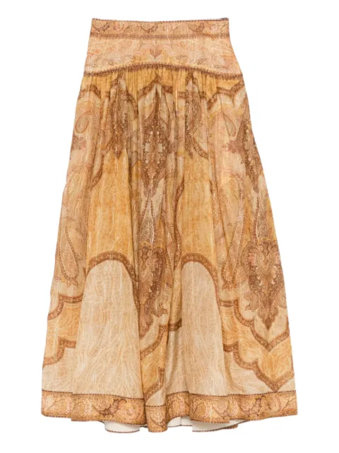 ZIMMERMANN Wanderlust maxi skirt Yellow 6437SRS262