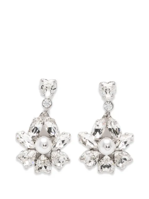 Simone Rocha crystal-embellished drop earrings Silver ERG5700907