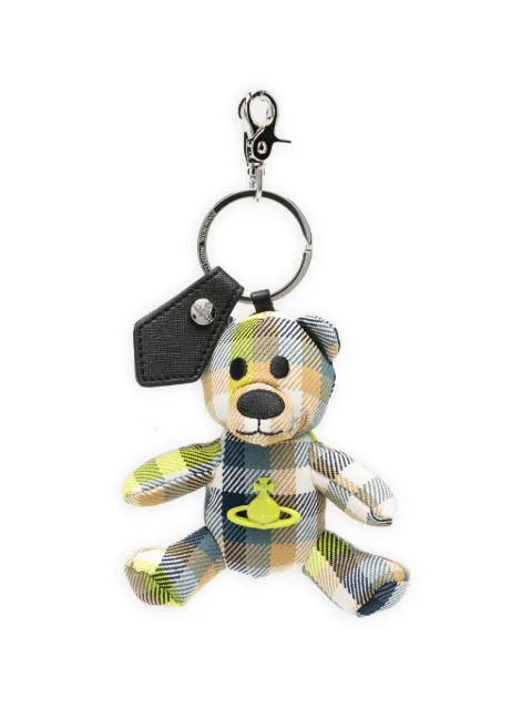 Vivienne Westwood Teddy Bear tartan keyring Blue 82120005UW01CU