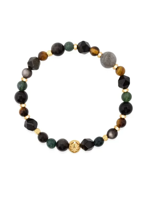 Nialaya Jewelry Spiritual Power mixed-stone beaded bracelet Black MCHCO735