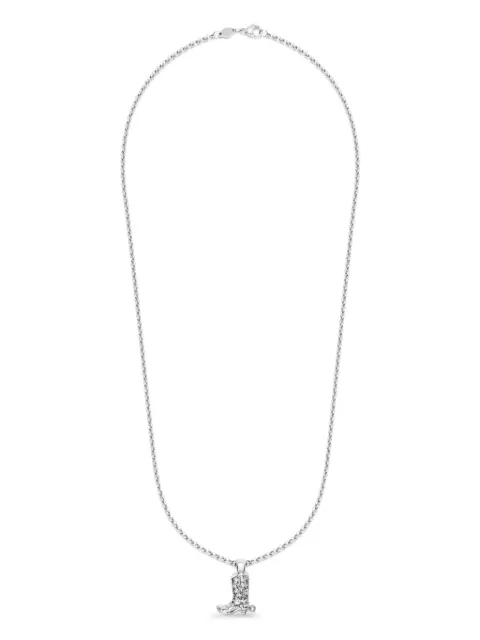 Nialaya Jewelry Cowboy charm necklace Silver MNEC430