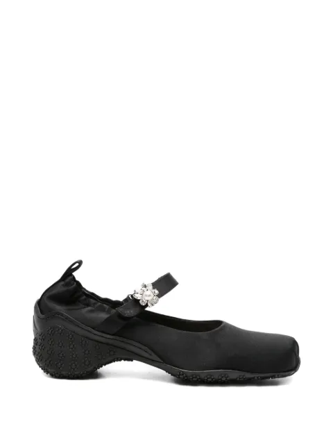 Simone Rocha embellishment-strap ballet sneakers Black BBT1B0755