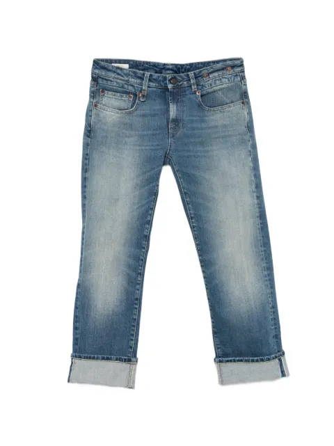 R13 cuffed straight jeans Blue R13W0092D383A