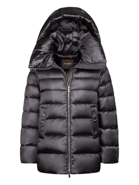 Moorer Natalia-HC hooded jacket Black MODPI100240TEPAP51