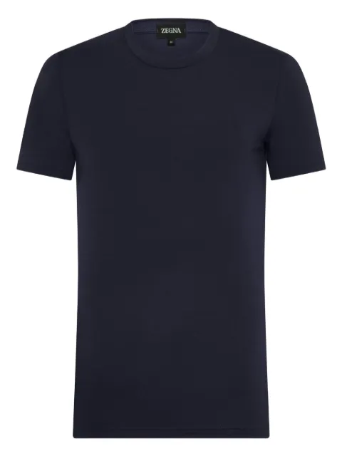 Zegna crew-neck T-shirt Blue N2M200100402