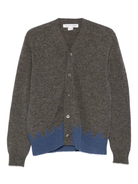 Comme Des Garçons Shirt contrast-trim cardigan Grey HOLACDG109