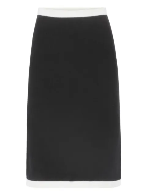 Nina Ricci knit midi skirt Black 26PMJU009ML0596