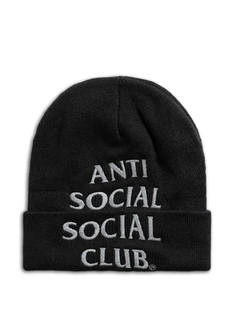 Anti Social Social Club logo-embroidered beanie Black EMBROIDEREDBEANIE