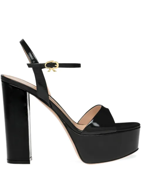 Gianvito Rossi 125mm Marlena platform heeled sandals Black G3268885RICNUI