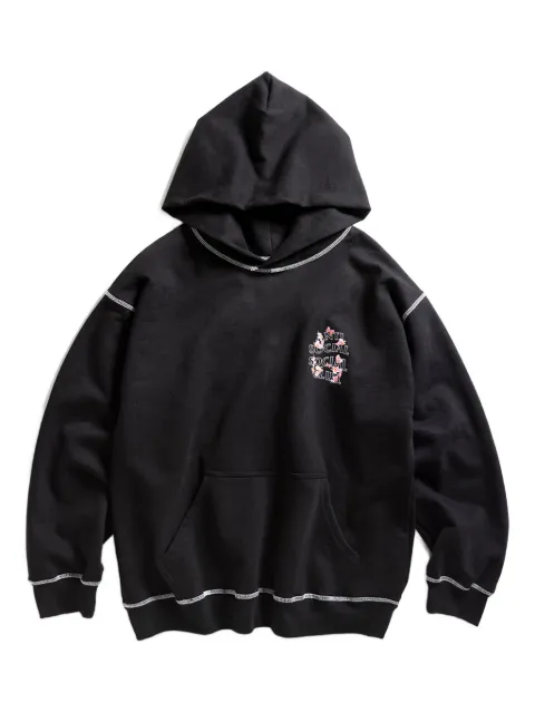 Anti Social Social Club logo-print hoodie Black CONTRASTSTITCHHOODIE
