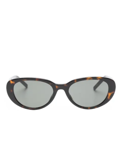 Saint Laurent Eyewear oval-frame sunglasses Brown SLM154K002