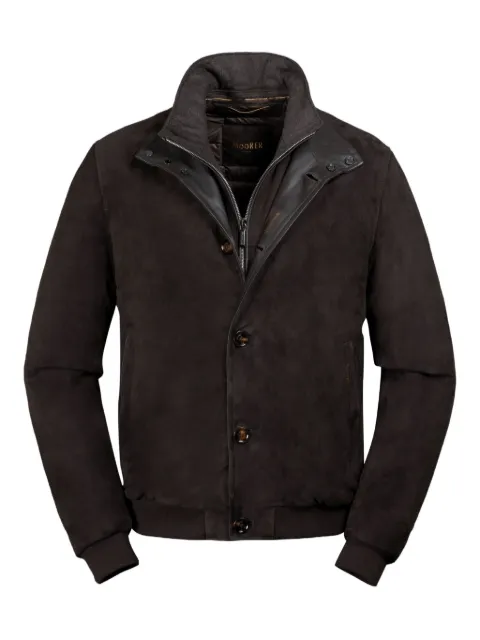 Moorer Janos leather jacket Brown MOUBO100246TEPA054
