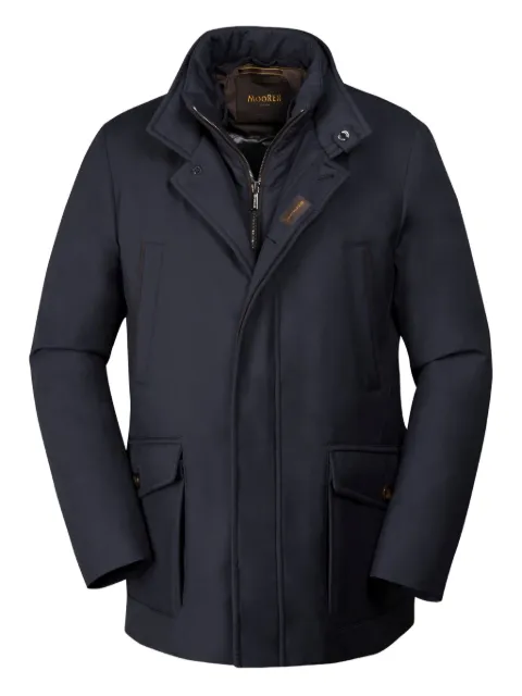 Moorer DRIVE-S-PUM zip pocket jacket Blue MOUGI200331TEPA184