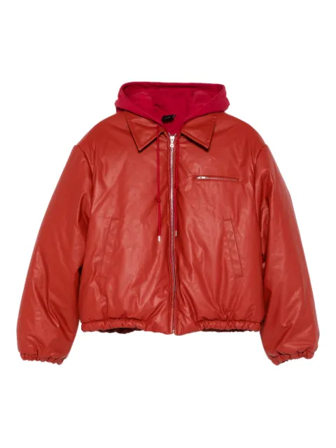 MERYLL ROGGE hooded zip coat Red 200255UF25