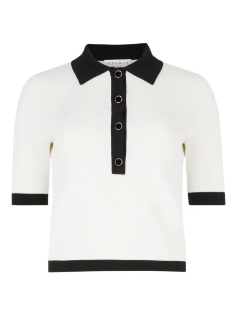 Nina Ricci button short-sleeves polo shirt White 26PMPU010ML0596