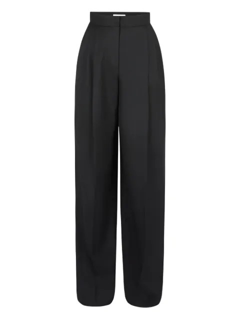 Nina Ricci pleated-motif wool Gabardine Trousers Black 26PCPA003WV0323