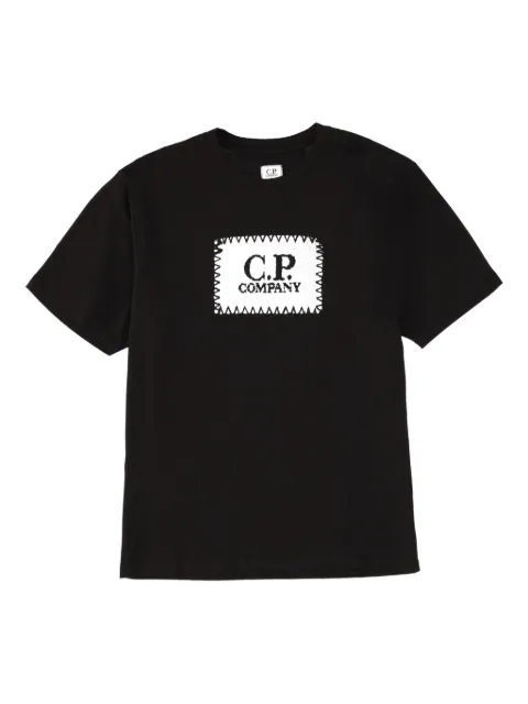 C.P. Company jersey 30/1 short sleeve logo label T-shirt Black RCCMTS723A005100W999