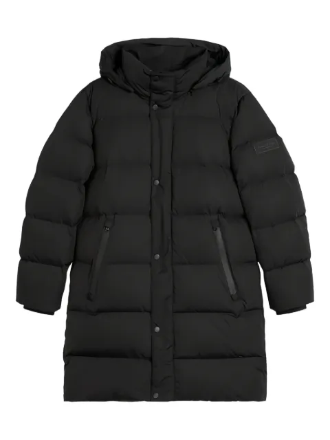 Marc O'Polo logo-patch padded coat Black 529109870150