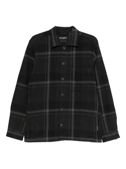Marc O'Polo plaid pocket overshirt Grey 529739374184