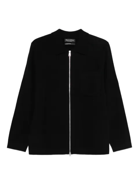 Marc O'Polo zip-up chest-pocket cardigan Black M30515361154