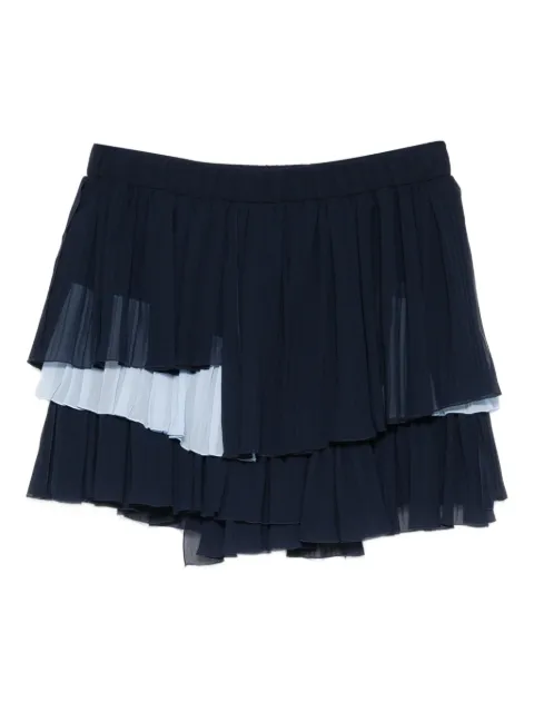 Iceberg tiered pleated mini skirt Blue C0115280