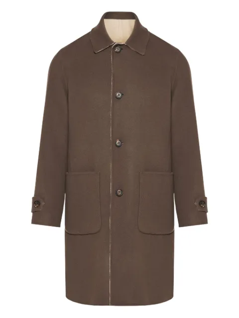 Eleventy button pocket reversible coat Brown L75CAPG01BTCRNTES0H229