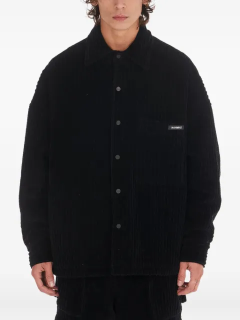 Nahmias corduroy padded shirt Black W38S13001