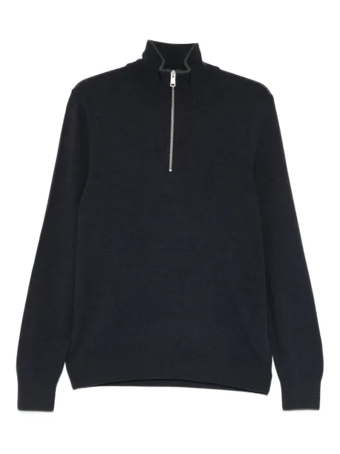 Marc O'Polo zip neck sweater Blue 529514460314