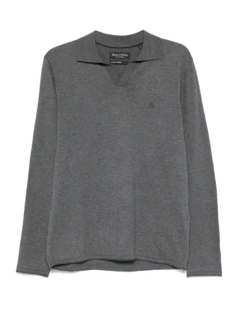 Marc O'Polo V-neck long-sleeve top Grey 528503060140