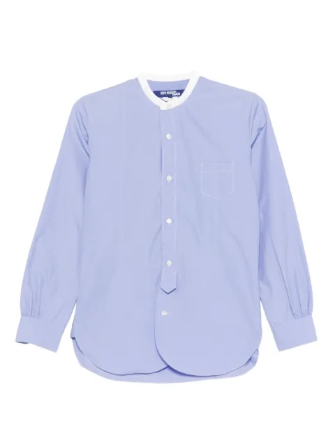Junya Watanabe MAN 2015 collarless shirt Blue HOLAJUN108