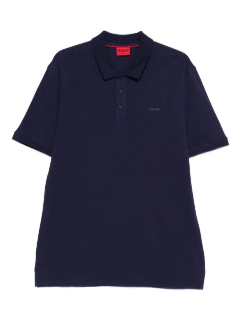 HUGO Donos logo-detail polo shirt Blue 50466182