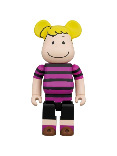 BearBrick x Peanuts striped collectible Purple 4530956604879