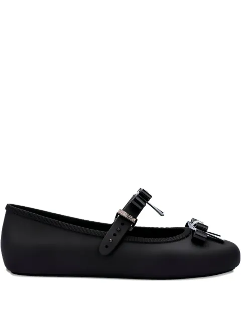 Melissa bow-embellished ballerinas Black 35971BE619