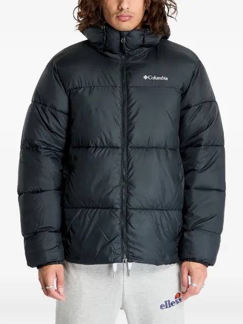 Columbia logo-print padded jacket Black 2086851010