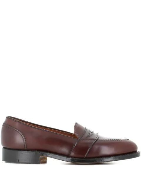 Alden penny leather loafers Brown 686