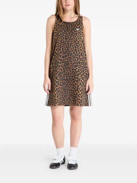 adidas leopard-print mini dress Neutrals KA2677