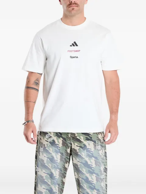adidas x Footshop x Sparta logo-detailed T-Shirt White FTSHP492