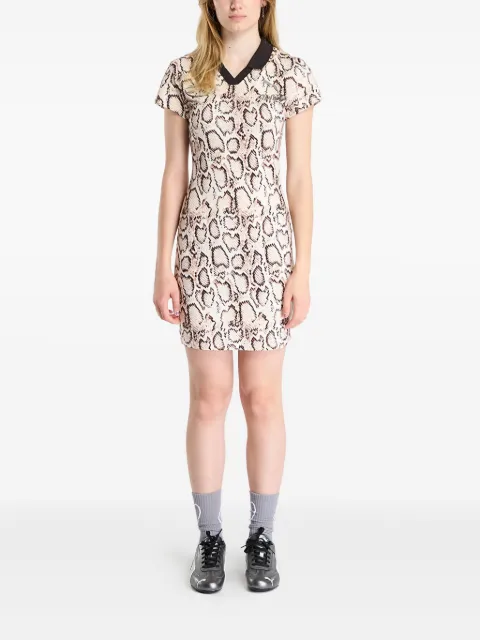PUMA x A$AP ROCKY snake-pattern mini dress Neutrals 63341636