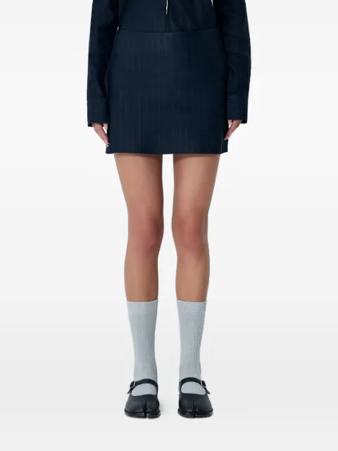 OUR LEGACY pinstripe mini skirt Blue W4254MN