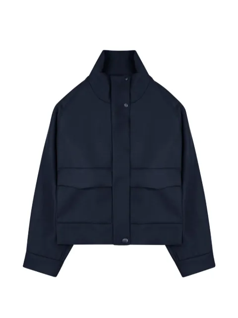 Nine In The Morning high-neck press-stud jacket Blue RTA01H22BLUNA