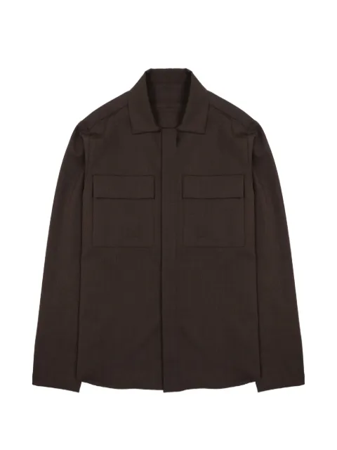 Nine In The Morning flap-pocket shirt jacket Brown EF12U18MORO