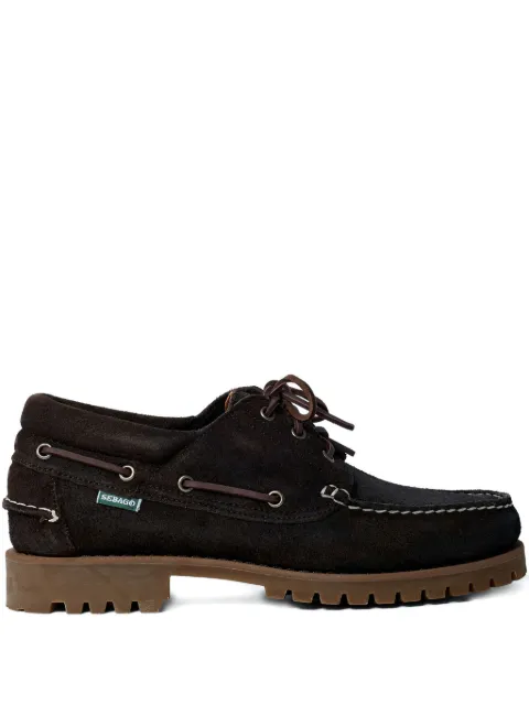 Sebago waxed suede boat shoes Brown 74114CW
