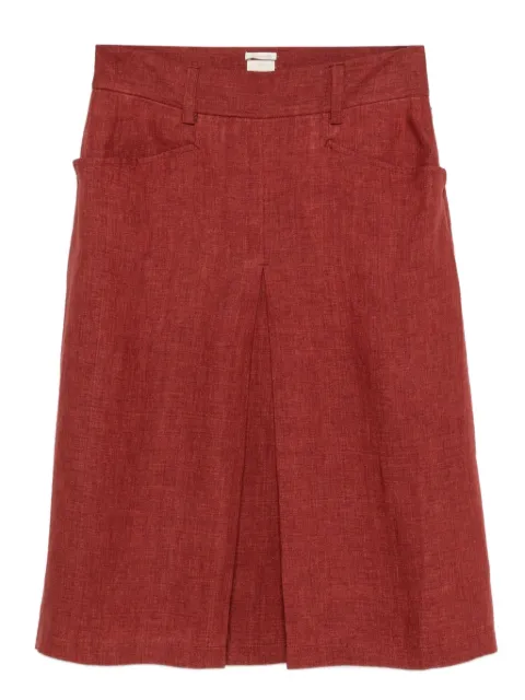Massimo Alba Regina pocket midi skirt Red REGINAT3231