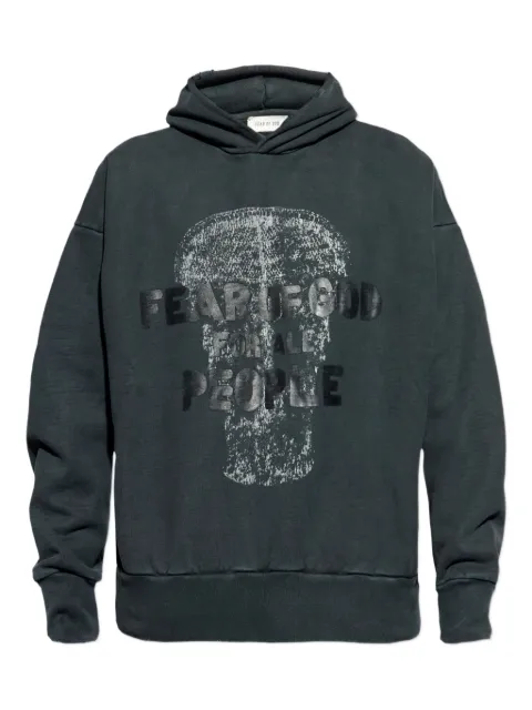 Fear Of God graphic-print hoodie Grey FG25FW1212108BHFUS