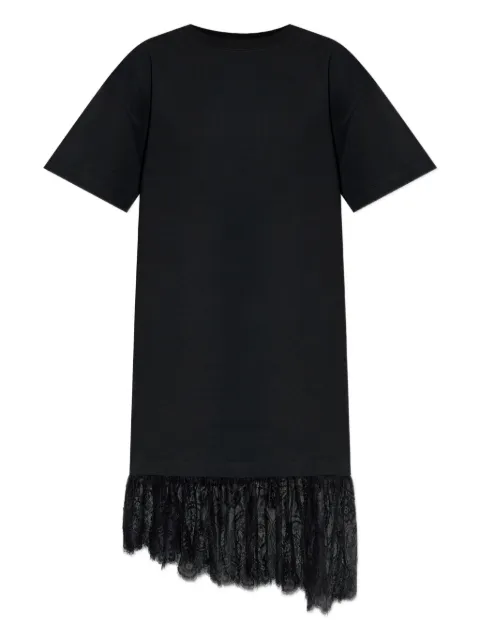 MUNTHE Rose lace-trim T-shirt dress Black 254132025426